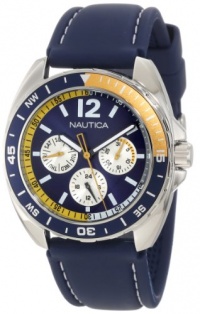 Nautica Men's N09915G Sport Ring Multifunction Blue and Yellow Box Set Watch Nautica Men's N09915G Sport Ring Multifunction Blue and Yellow Box Set Watch