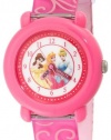 Disney Kids' PN1005 Princess Time Teacher Pink Strap Watch