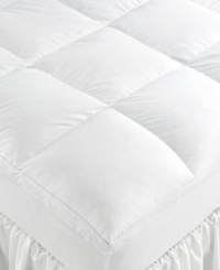 Get a restful nights sleep with this luxurious featherbed from Pacific Coast, featuring a gusseted baffle box design for extra loft and greater support. The plush fill gently cushions pressure points like your shoulders and hips while the knit skirt keeps the featherbed secure and in place. Get a restful nights sleep with this luxurious featherbed from Pacific Coast, featuring a gusseted baffle box design for extra loft and greater support. The plush fill gently cushions pressure points like your shoulders and hips while the knit skirt keeps the featherbed secure and in place.