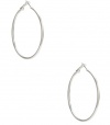 G by GUESS Silver-Tone Hoop Earrings, SILVER