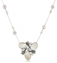 Judith Jack Pearl Moon Sterling Silver, Swarovski Marcasite and Osmena Pearl Frontal Pendant Necklace Judith Jack Pearl Moon Sterling Silver, Swarovski Marcasite and Osmena Pearl Frontal Pendant Necklace