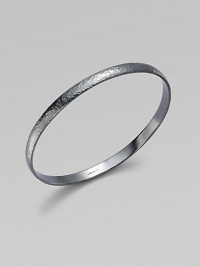 From the Midnight Collection. A minimalist yet impactful design of hammered blackened sterling silver.Sterling silver Width, about ¾ Imported From the Midnight Collection. A minimalist yet impactful design of hammered blackened sterling silver.Sterling silver Width, about ¾ Imported