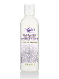 Our lightweight conditioning rinse is infused with a blend of naturally-derived proteins and Pure Honey to revive and add body to thin and lifeless hair. Kiehl's chemists have utilized the latest in haircare science, a volumizing complex that coats hair to impart a healthy, thicker appearance and vitality and combined it with the long relied upon benefits of Rice and Wheat Proteins to create fullness and body withoutstripping hair of natural lipids. Our lightweight conditioning rinse is infused with a blend of naturally-derived proteins and Pure Honey to revive and add body to thin and lifeless hair. Kiehl's chemists have utilized the latest in haircare science, a volumizing complex that coats hair to impart a healthy, thicker appearance and vitality and combined it with the long relied upon benefits of Rice and Wheat Proteins to create fullness and body withoutstripping hair of natural lipids.