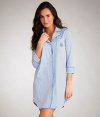 Bingham Knits Striped Sleepshirt Plus Size