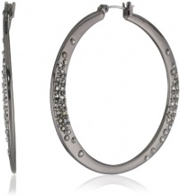 Kenneth Cole New York Modern Garnet Pave Hoop Earrings Kenneth Cole New York Modern Garnet Pave Hoop Earrings