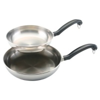 Farberware Classic Stainless Steel 8-Inch and 10-Inch Skillet Twin Pack Farberware Classic Stainless Steel 8-Inch and 10-Inch Skillet Twin Pack