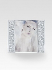 Show off your special moments in fabulous crystal design with thousands of shimmering chatons and silvertone details. Accommodates a 3½ X 5 photograph Overall 5 X 6 Made in Austria Show off your special moments in fabulous crystal design with thousands of shimmering chatons and silvertone details. Accommodates a 3½ X 5 photograph Overall 5 X 6 Made in Austria