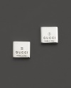 From the Trademark collection comes this gorgeous square stud earring designed by Gucci.