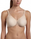 Wacoal Women's Bodysuede Ultra Full Figured Seamless Underwire with Lace Trim, Naturally Nude, 40DDD