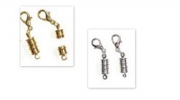 Magnetic jewelry necklace bracelet clasps /set of 4 (2 gold, 2 nickel/silver) Darice Magnetic jewelry necklace bracelet clasps /set of 4 (2 gold, 2 nickel/silver) Darice