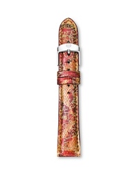 So timely: Michele lends its ever-chic watches an on-trend touch with this interchangeable watch strap, designed to customize your chronograph. So timely: Michele lends its ever-chic watches an on-trend touch with this interchangeable watch strap, designed to customize your chronograph.