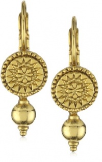 Antiquities Couture Gold-Tone Gallantry Drop Lever Back Earrings