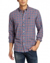 Fred Perry Men's Tartan Pinpoint Oxford Shirt
