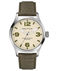 Seek bold new adventures with this weekend watch from Nautica. Seek bold new adventures with this weekend watch from Nautica.