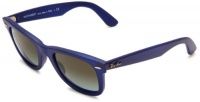 Ray-Ban RB2140 Original Wayfarer Square Sunglasses,Matte Blue Frame/Sky Blue Lens,50 mm