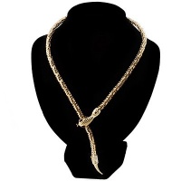 Mesmerizing Gold Tone Snake Choker Necklace Mesmerizing Gold Tone Snake Choker Necklace