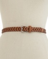 Rich, wrapped leather and a trendy skinny silhouette make this Fossil belt your new go-to accessory.