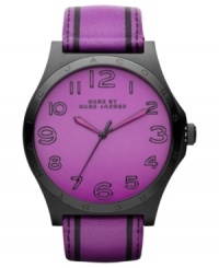 Whimsical color and printed details liven up your casual look with this Marc by Marc Jacobs watch. Whimsical color and printed details liven up your casual look with this Marc by Marc Jacobs watch.