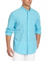 IZOD Men's Long Sleeve Check Button Down Shirt