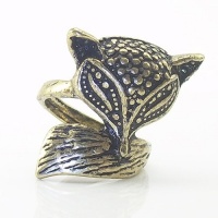DaisyJewel Size 5 Cute Bronze Kitsune Fox Ring DaisyJewel Size 5 Cute Bronze Kitsune Fox Ring