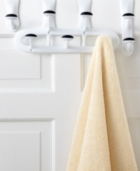Experience a good kind of hang-up! Create storage and hanging space instantly with non-slip hooks that hold bulky coats, heavy towels and slippery silk materials right in place. Experience a good kind of hang-up! Create storage and hanging space instantly with non-slip hooks that hold bulky coats, heavy towels and slippery silk materials right in place.