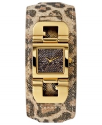 Show some cuff love with this exotic timepiece from GUESS. Show some cuff love with this exotic timepiece from GUESS.