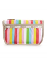 Brighten your day with this ready-to-go travel cosmetic case from LeSportsac. Brighten your day with this ready-to-go travel cosmetic case from LeSportsac.
