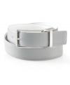 Shine on. This reversible belt from Calvin Klein lights the way to great style.