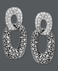 The missing link. Genevieve & Grace's sweetly sparkling post earrings are just the ticket to complete your look. Crafted in sterling silver, earrings feature marcasite and crystal accents. Approximate drop: 1/2 inch. The missing link. Genevieve & Grace's sweetly sparkling post earrings are just the ticket to complete your look. Crafted in sterling silver, earrings feature marcasite and crystal accents. Approximate drop: 1/2 inch.