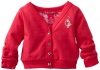 Baby Phat - Kids Baby-girls Infant Cardigan With Lace Back, Cosmopink, 12