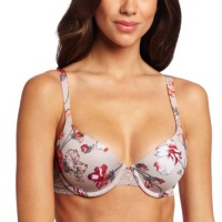 Calvin Klein Women's Seductive Comfort Customized Lift Bra With Lace, Etched Orchid Print, 32B