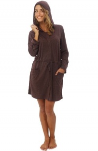 Del Rossa Women's Hooded Knit Robe, Beach Cover Up, Loungewear Del Rossa Women's Hooded Knit Robe, Beach Cover Up, Loungewear