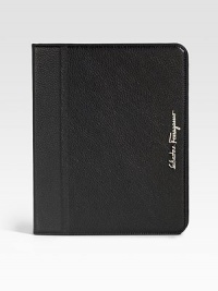 An elegant way to protect your iPad®, in luxe Italian leather.Signature hardware logo Suede lining ½W X 8H X 10D Made in Italy An elegant way to protect your iPad®, in luxe Italian leather.Signature hardware logo Suede lining ½W X 8H X 10D Made in Italy