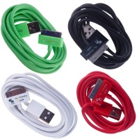 The Friendly Swede (TM) Bundle of 4 Colorful Premium 6 Foot / 6 FT USB Data Sync Cable for Apple iPhone 4 4S 3GS iPod touch iPad 1 2 3 - Microfiber Cloth & Retail Packaging - Extra Thick / More Copper - Full iPad Compatibility The Friendly Swede (TM) Bundle of 4 Colorful Premium 6 Foot / 6 FT USB Data Sync Cable for Apple iPhone 4 4S 3GS iPod touch iPad 1 2 3 - Microfiber Cloth & Retail Packaging - Extra Thick / More Copper - Full iPad Compatibility