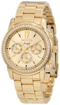 Invicta Women's 11770 Angel Gold Dial 18k Gold Ion-Plated Stainless Steel Watch Invicta Women's 11770 Angel Gold Dial 18k Gold Ion-Plated Stainless Steel Watch