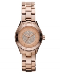 Accent your business attire with glowing warmth with this rose-gold hued watch from AX Armani Exchange. Accent your business attire with glowing warmth with this rose-gold hued watch from AX Armani Exchange.