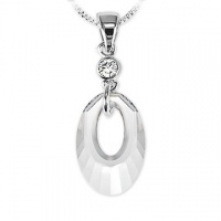 Ashley Arthur Crystal Vue .925 Silver 20mm White Helios Pendant Crystal Dangle Made with Swarovski E Ashley Arthur Crystal Vue .925 Silver 20mm White Helios Pendant Crystal Dangle Made with Swarovski E