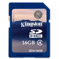 Kingston 16 GB Class 4 SDHC Flash Memory Card SD4/16GB Kingston 16 GB Class 4 SDHC Flash Memory Card SD4/16GB