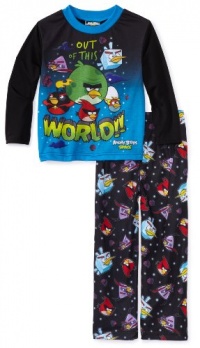 Ame Sleepwear Boys 8-20 Angry Birds Out Of This World Pajama Set, Multi, 10