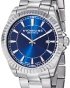 Stuhrling Original Men's 408G.33116 Aquadiver Regatta Marine Swiss Quartz Date Blue Dial Stainless Steel Bracelet Watch