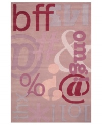 Like, omg! Styled to please the most demanding tween, this graphic rug from Momeni's Lil Mo Hipster collection is the perfect update for her outgrown decor. The lilac rug is full of girly color and hip attitude for your digital-age diva! Hand-tufted mod-acrylic is soft, strong and flame-retardent. Like, omg! Styled to please the most demanding tween, this graphic rug from Momeni's Lil Mo Hipster collection is the perfect update for her outgrown decor. The lilac rug is full of girly color and hip attitude for your digital-age diva! Hand-tufted mod-acrylic is soft, strong and flame-retardent.