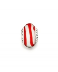 Swirled stripes in Murano glass partner with logo-stamped sterling silver in this distinctive bead. Donatella is a playful collection of charm bracelets and necklaces that can be personalized to suit your style! Available exclusively at Macy's. Swirled stripes in Murano glass partner with logo-stamped sterling silver in this distinctive bead. Donatella is a playful collection of charm bracelets and necklaces that can be personalized to suit your style! Available exclusively at Macy's.