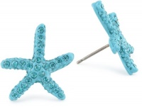 Betsey Johnson Sea Excursion Turquoise Starfish Stud Earrings