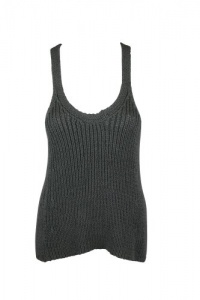 Inhabit Womens Sleeveless Racerback Scoop Heavy Knit Tank Top Inhabit Womens Sleeveless Racerback Scoop Heavy Knit Tank Top