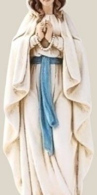 Our Lady of Lourdes Saint Virgin Mary Statue Figure 6