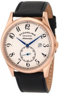Stuhrling Original Men's 171B.334532 Classic Cuvette Automatic Date Rose Tone Watch