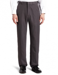 Haggar Men's Mynx Heather Gabardine Plain Front Dress Pant Haggar Men's Mynx Heather Gabardine Plain Front Dress Pant