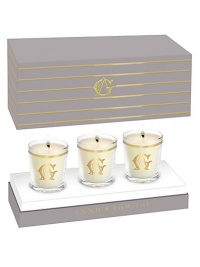 Celebrate the holiday season with a limited edition Annick Goutal votive candle set. Scent is a mixture of citrus fruits, Brazilian mandarin orange and majestic Siberian pine blended together to create an unforgettable scent. Set of 3. Burn time 8 hours each. Celebrate the holiday season with a limited edition Annick Goutal votive candle set. Scent is a mixture of citrus fruits, Brazilian mandarin orange and majestic Siberian pine blended together to create an unforgettable scent. Set of 3. Burn time 8 hours each.