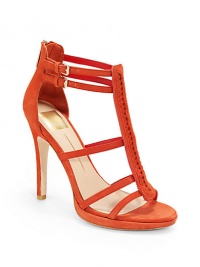 THE LOOKMulti-strap nubuck upperBraided center strapAdjustable dual ankle strapsBack zipperPadded insoleSelf-covered heel, 4½ (115mm)Self-covered platform, ½ (15mm)Compares to a 4 heel (100mm)THE MATERIALNubuck upperLeather liningLeather soleORIGINImported THE LOOKMulti-strap nubuck upperBraided center strapAdjustable dual ankle strapsBack zipperPadded insoleSelf-covered heel, 4½ (115mm)Self-covered platform, ½ (15mm)Compares to a 4 heel (100mm)THE MATERIALNubuck upperLeather liningLeather soleORIGINImported