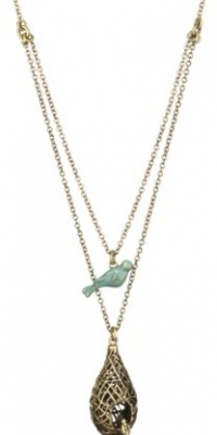 Lucky Brand Double Layer Birds Nest Necklace